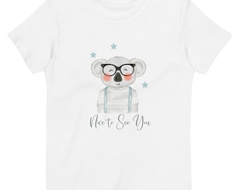 Koala T-Shirt: Nice to See You | Organic Cotton Kids T-Shirt | Gift for Kids Girl | Gift for Kids Boy | Children's Gifts | Koala TShirt