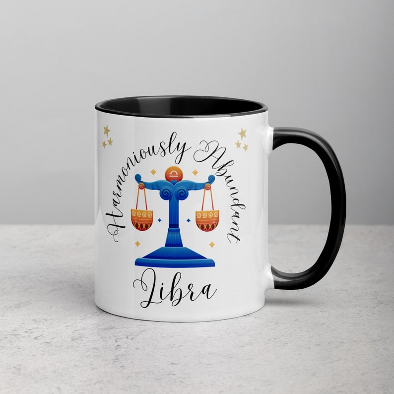 Harmoniously Abundant Libra Mug Astrology Zodiac Coffee Cup for Libra Birthday Gift, Powerful Manifestation, Libra Horoscope Sign image 8