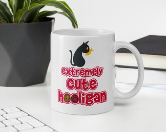 Extremely Cute Hooligan Cat Mug | Gift For Cat Lovers, Cat Themed Gifts, Cat Lover, Cat Mum, Cat Lover Mum, Cat Lady Gift, Cat Lover Gift