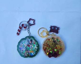 Delivery Service inspired Shaker Keychain, Handmade, Anime Gifts