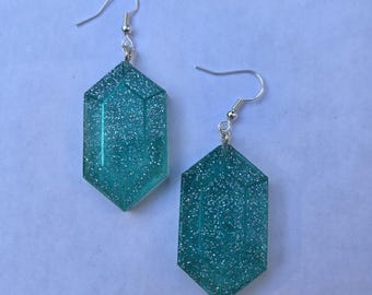 Rupee Zelda Gem inspired earrings