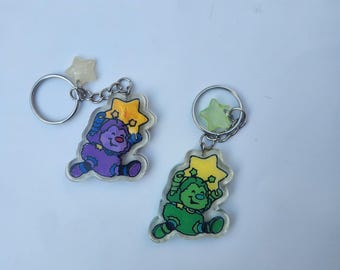 Sprite inspired Keychain / Rainbow Brite Inspired