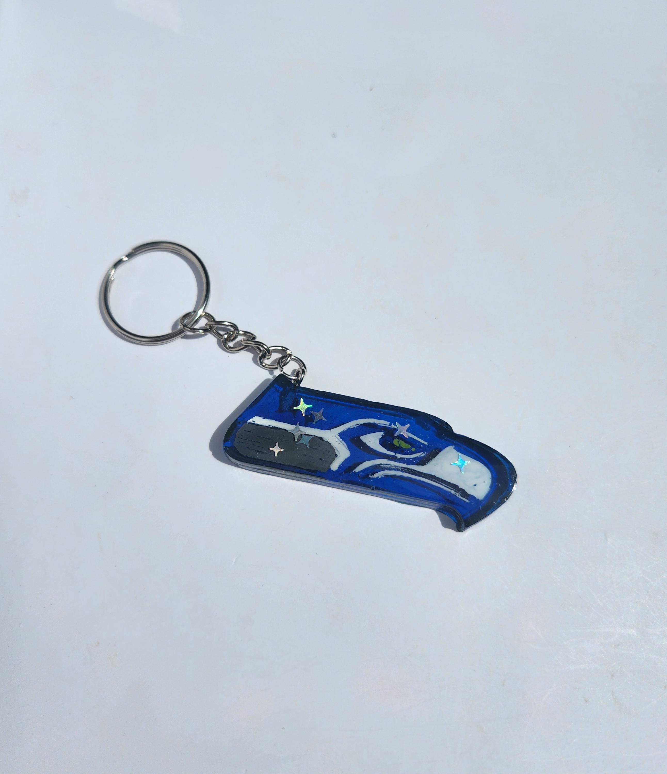 Seattle Seahawks Inspired Keychain - Etsy