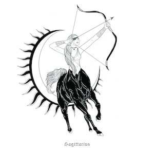 Sagittarius Zodiac Print