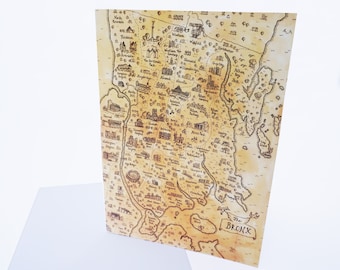 Map of The Bronx Greeting Card