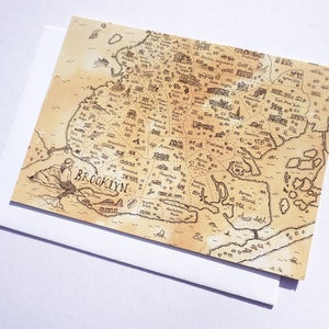 Map of Brooklyn Greeting Card