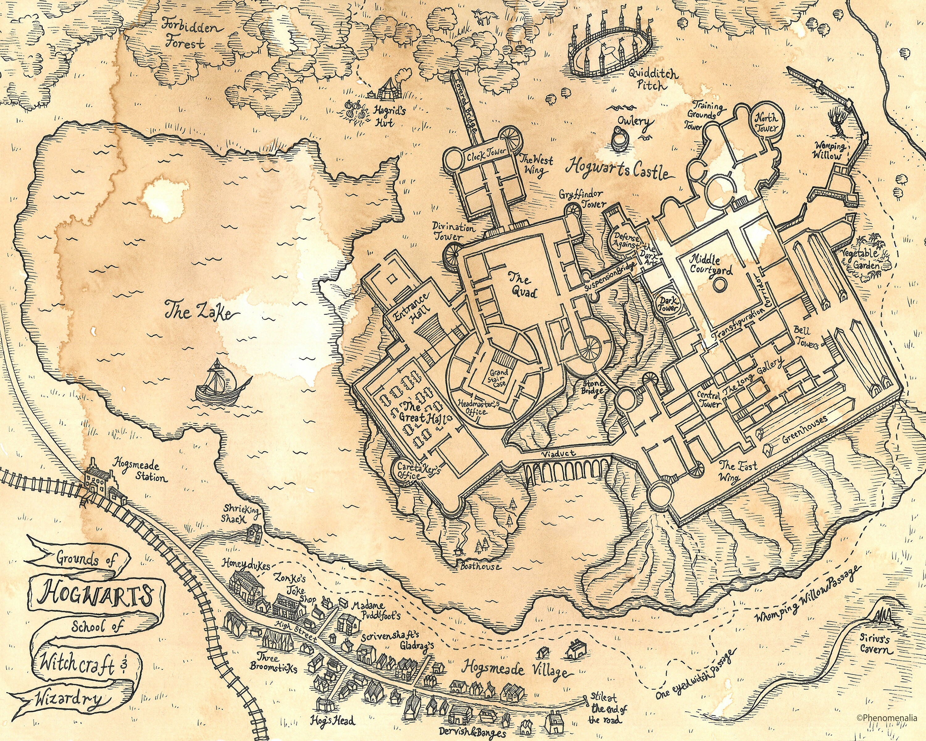 Hogwarts School Map Hogwarts School Map