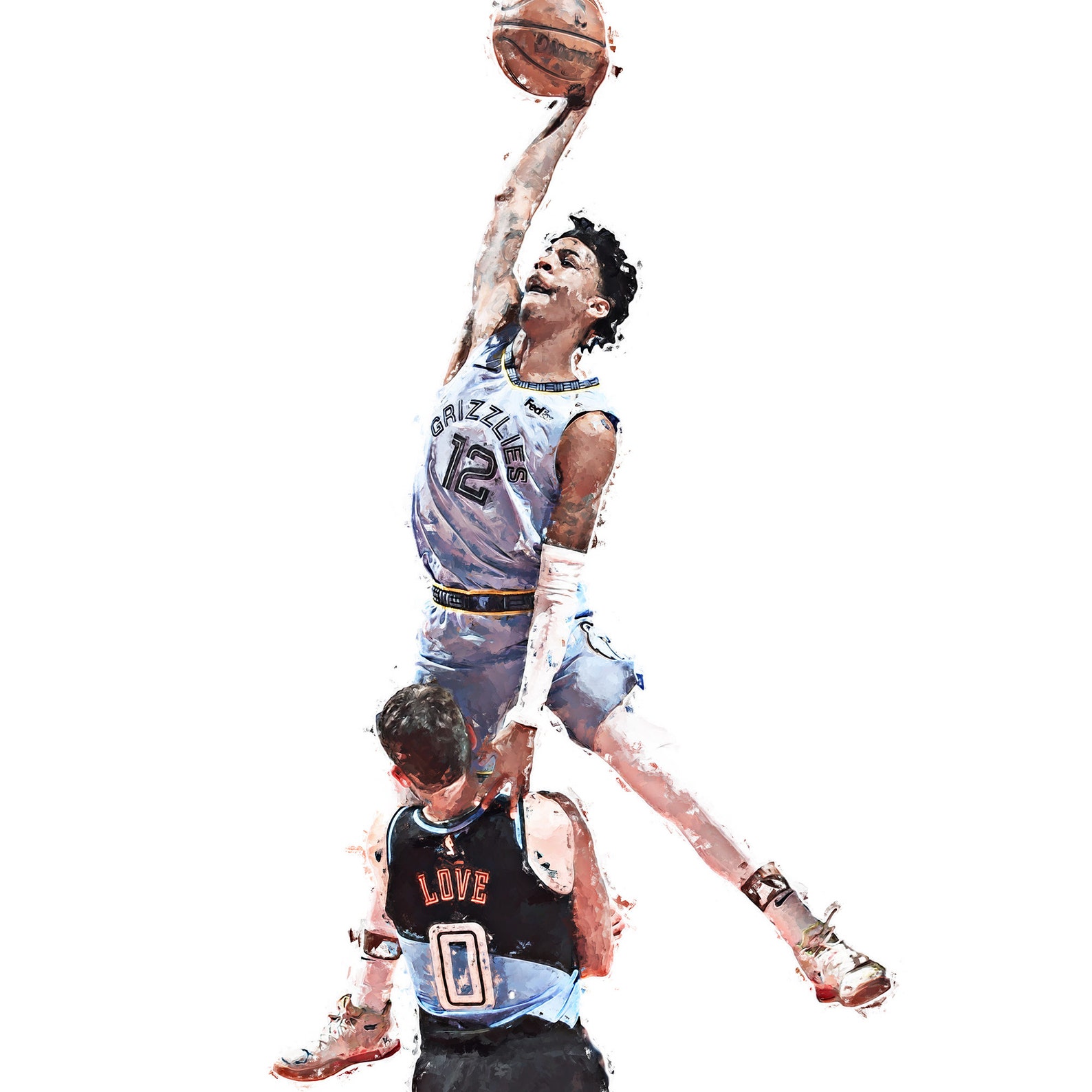 Ja Morant Poster Memphis Grizzlies Art Print Modern Etsy