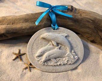 Dolphin Pod Sand Ornament