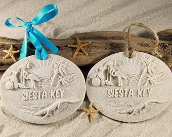 Siesta Key Memories Sand Ornament