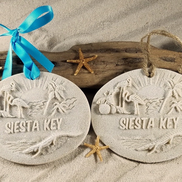 Siesta Key Memories Sand Ornament