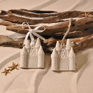 SAND CASTLE Made with Sand Ornament FAVORS