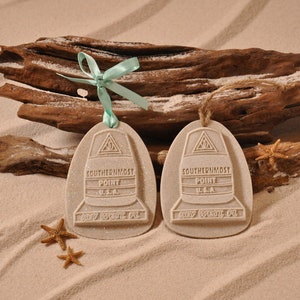 KEY WEST SOUTHERNMOST Point Buoy Sand Ornament