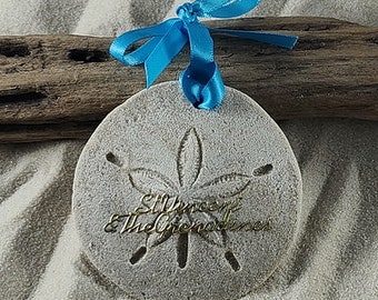 St Vincent and the Grenadines Sand Dollar Sand Ornament-Vacation memories keepsake-beach wedding favors-beach ornament