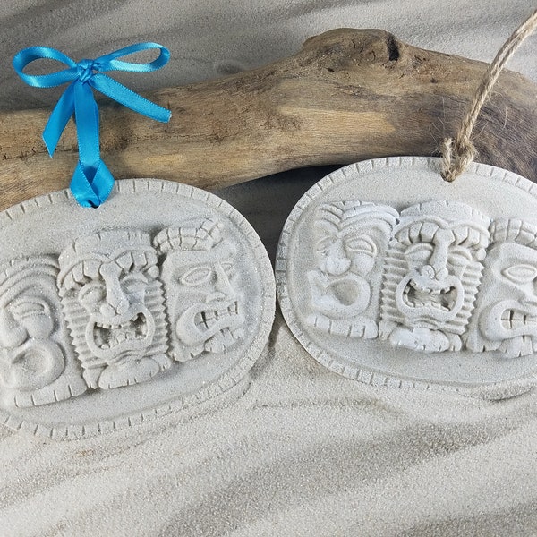 Tiki Mask Sand Ornament
