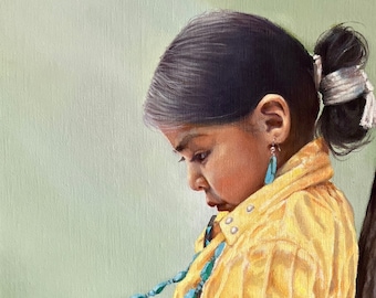 NEW! - Growing Up - NAVAJO (Dinè) portrait Native American