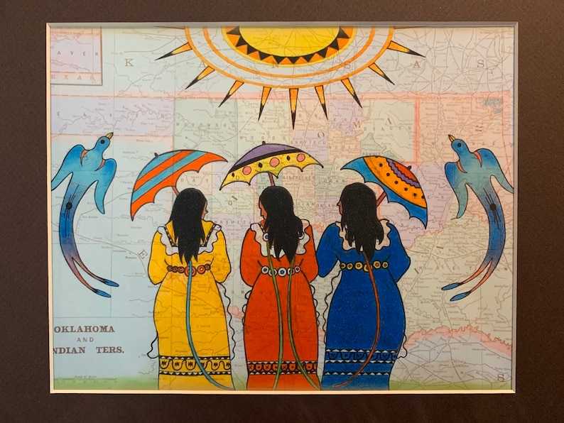 CHOCTAW ART NATION Ledger Art Native American Etsy