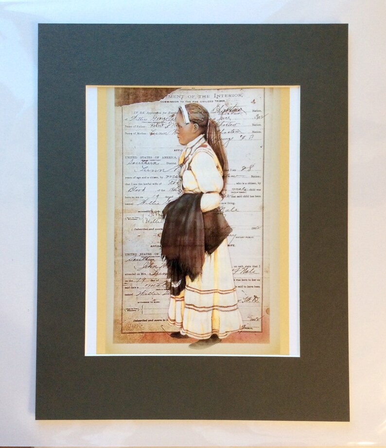 CHOCTAW HERITAGE Print Choctaw woman painted on Choctaw | Etsy