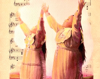 CHOCTAW ART PRAYER Women Devotion Culture - native american