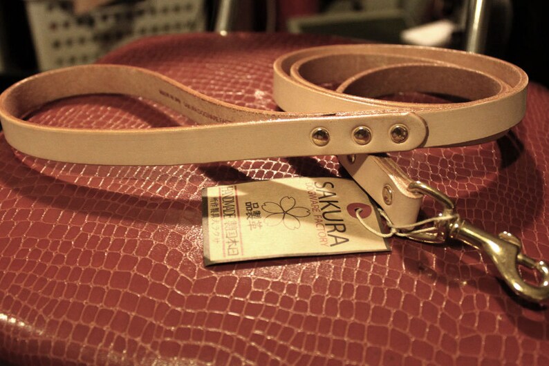 Japanese 58inch width leather leash for largemediumsmall dogs
