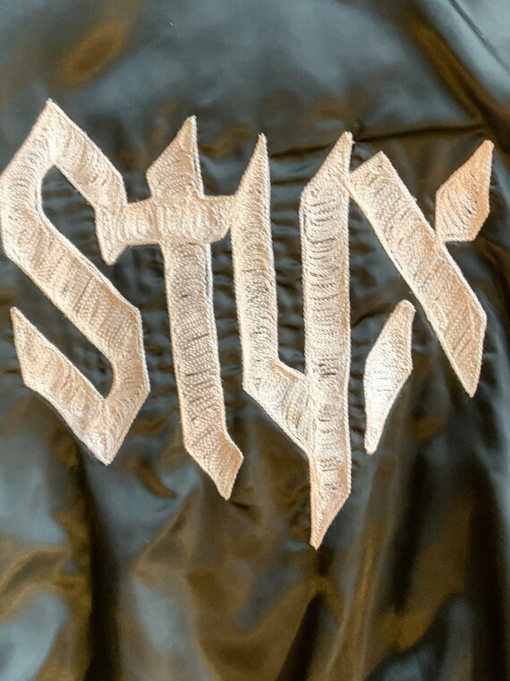 RARE 1970s Union Made USA STYX Nylon Bomber Jacket wi… Gem