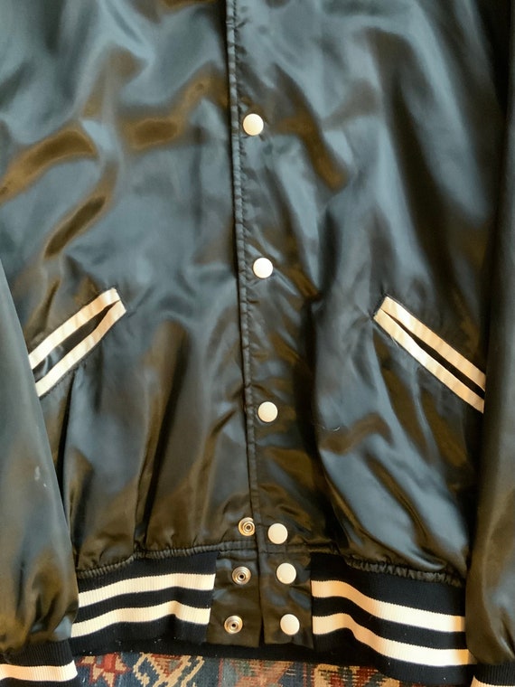 RARE 1970s Union Made USA STYX Nylon Bomber Jacket wi… Gem