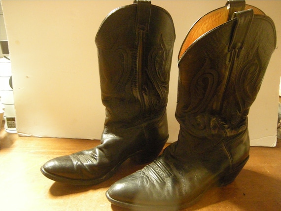 vtge cowboy boots-Nocona boots-size 12-leather-men