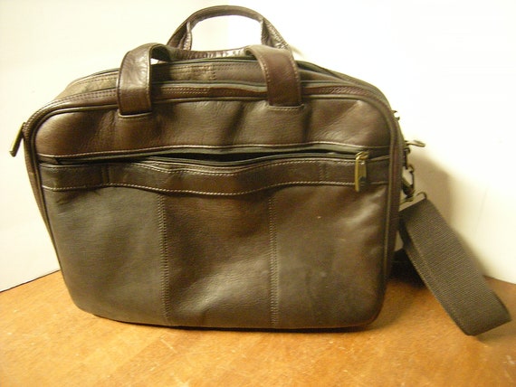 Samsonite computer briefcase-brown briefcase- sof… - image 1