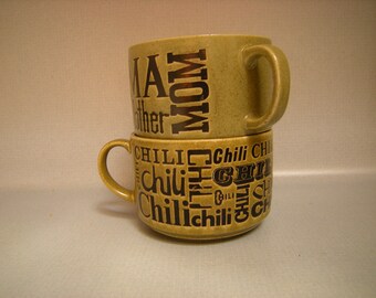 vtge soup mugs-chili bowl-mom bowl-home and living-kitchen and dining-serving bowls-made in Japan-