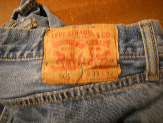 vtge 501-levis jeans-men jeans-slightly distresse… - image 2