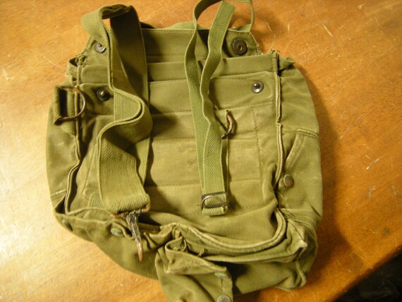 vtge army bag-3 side mini pockets-large size army… - image 3