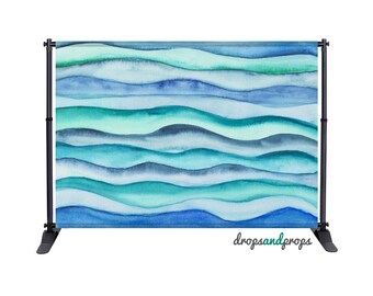 Blue Ocean Waves - Photography Backdrop