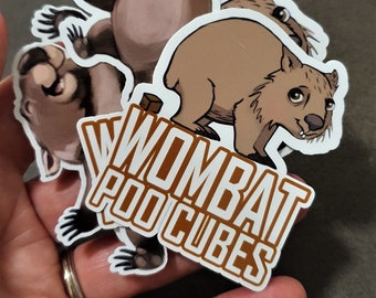 wombat apple laptop sticker