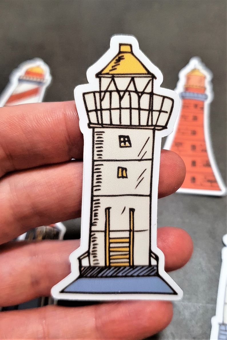 Lighthouse Sticker Pack, 8 Stickers of Light Houses - Etsy