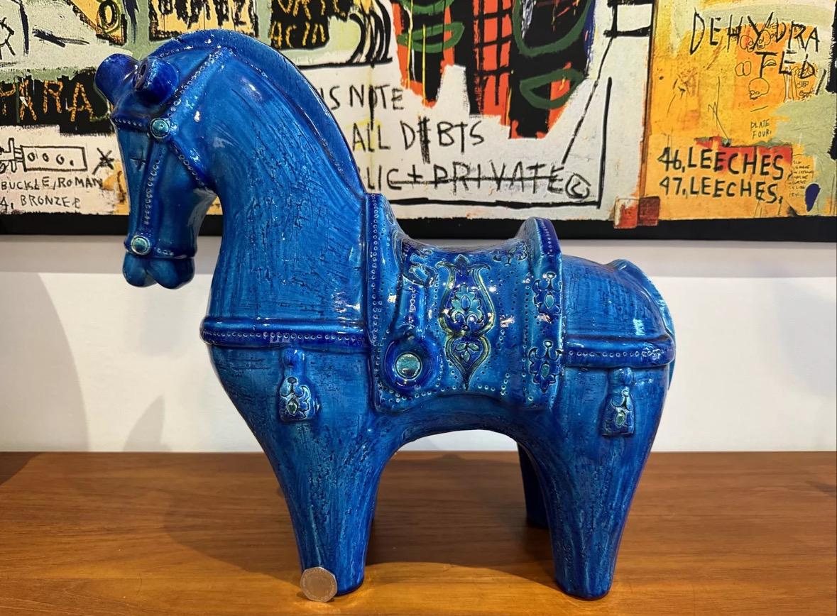 Figura Cavallerizzo Rimini Blu Aldo Londi | Bitossi Ceramiche