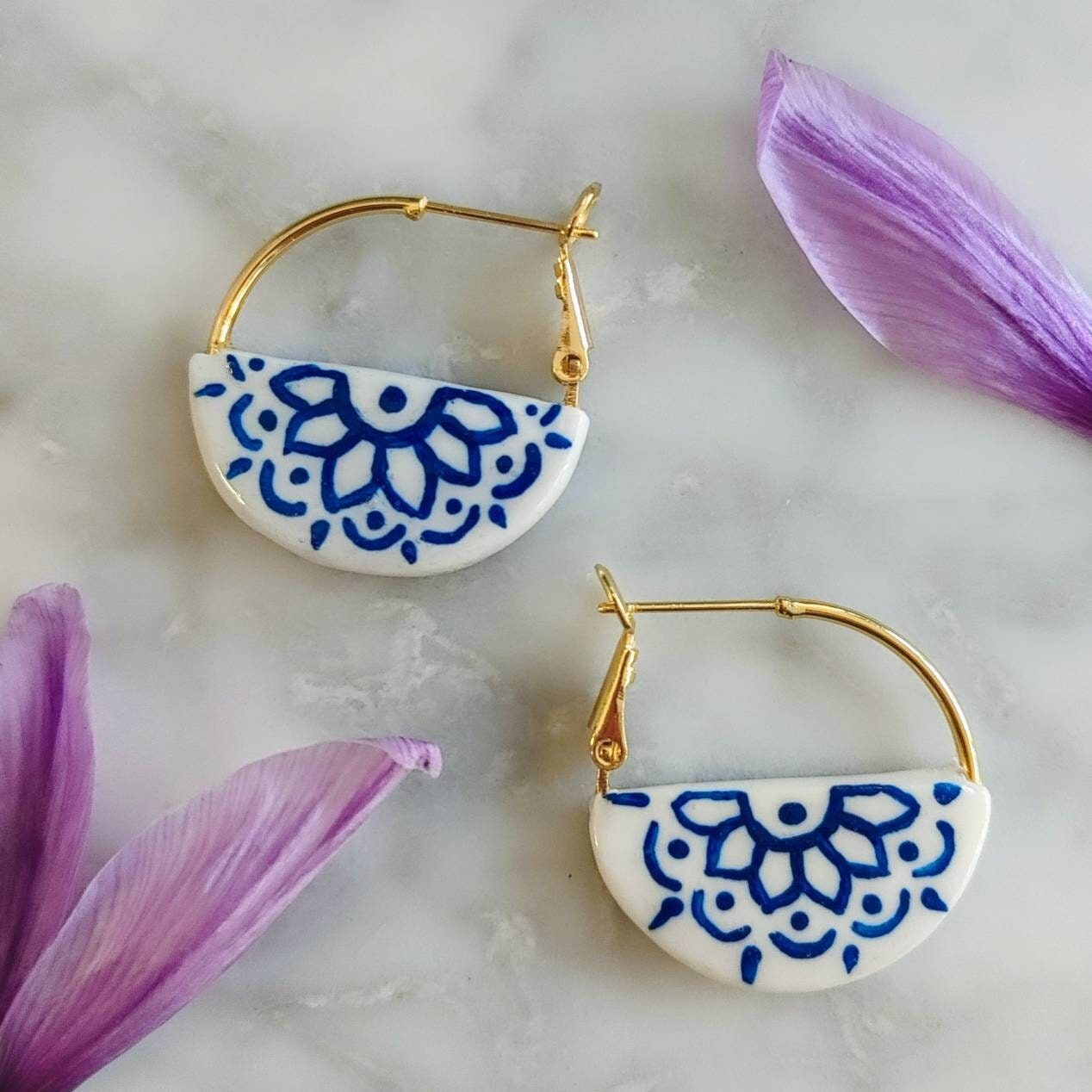 Pottery earrings sale