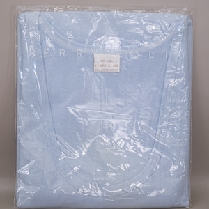 80s Perry Ellis Tank Top Large Blue Combed Cotton New In Package