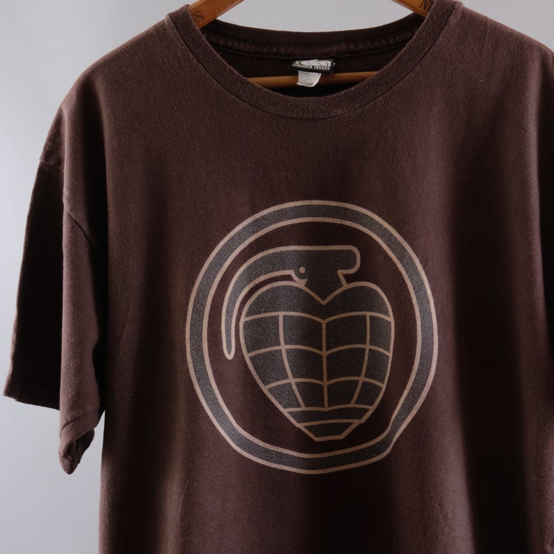 Y2K Thunder Trucks Skate T Shirt | Brown Cotton Large image 2