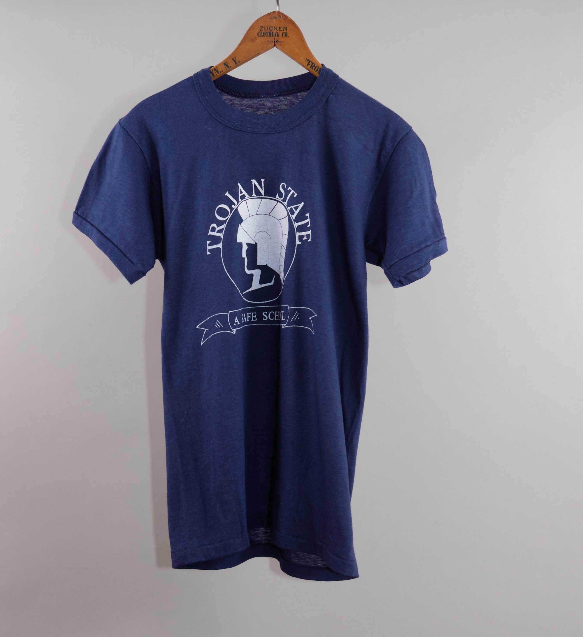 80s Trojen Condom T Shirt Medium - Etsy