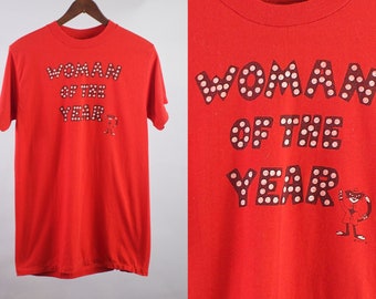 80s "Woman of the Year" T Shirt
