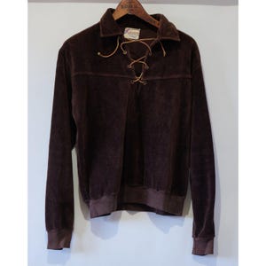 1970s Mens Lace up Shirt - Etsy
