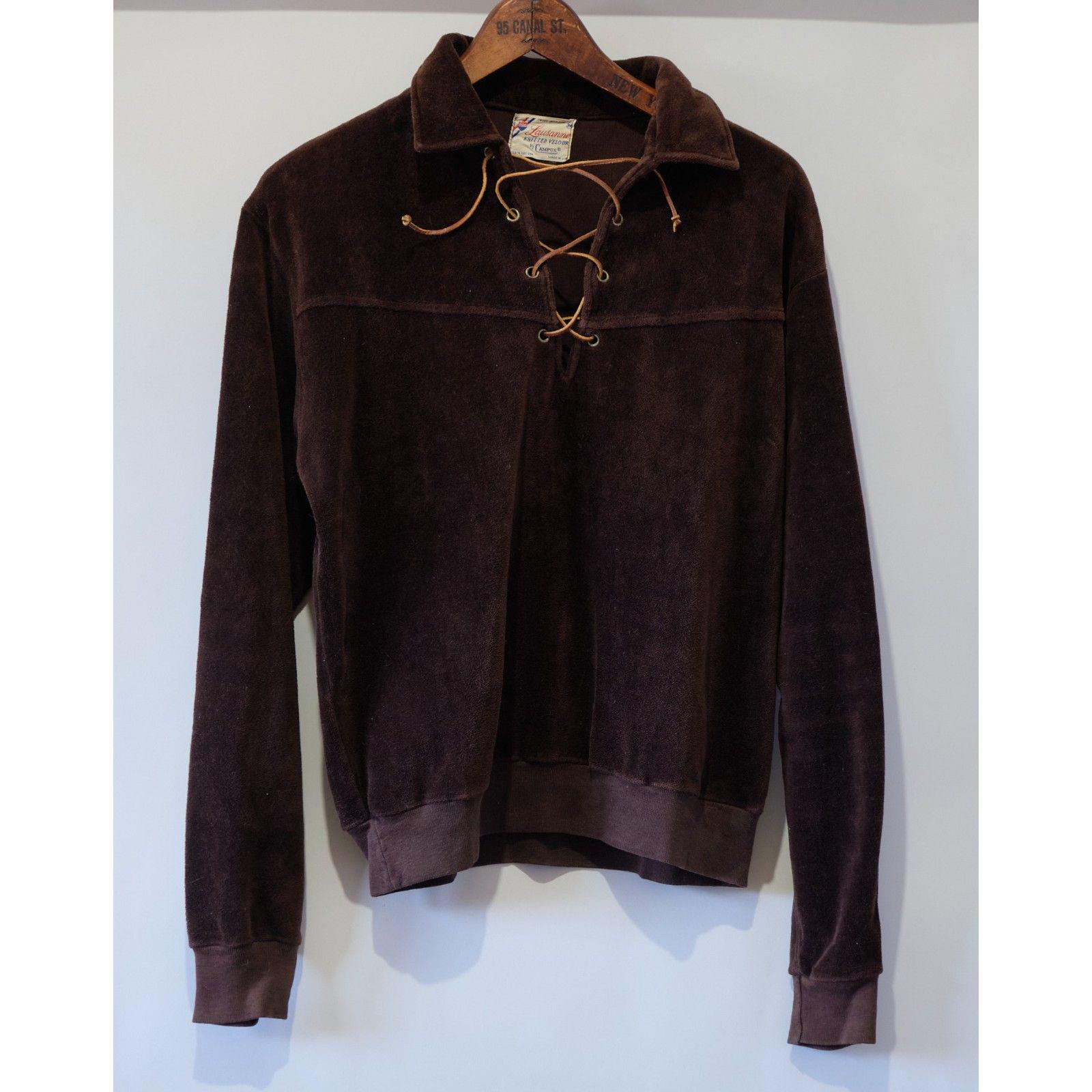 1970s Mens Lace up Shirt - Etsy