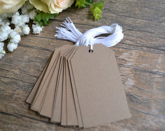 kraft parcel tags with string, kraft price tags, kraft parcel favor tags, kraft gift tags, kraft wedding favor tags, kraft hang tag