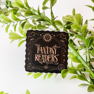 Fantasy Reader Sticker Book Lover Sticker Waterproof Book Sticker Reading Sticker Fantasy Reader Book Club Book Dragon Sticker Bookish