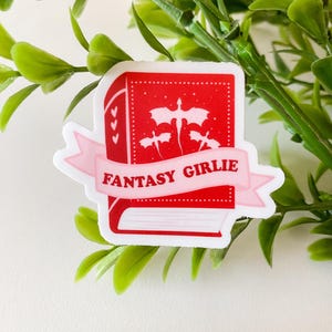 Sticker fantastique pour fillette Sticker Kindle Sticker liseuse cadeau livresque Sticker Booktok Sticker romantique pour fillette Sticker lecteur fantastique