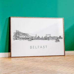 Belfast, Ireland, Skyline Art Print
