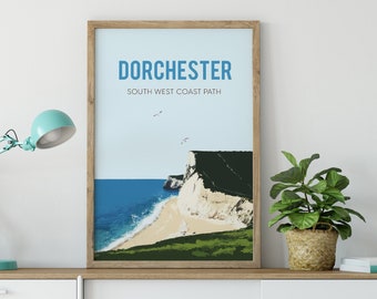 Art Print - Dorchester, South West Coastal path