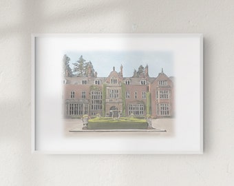 Tylney Hall Wedding Venue art print