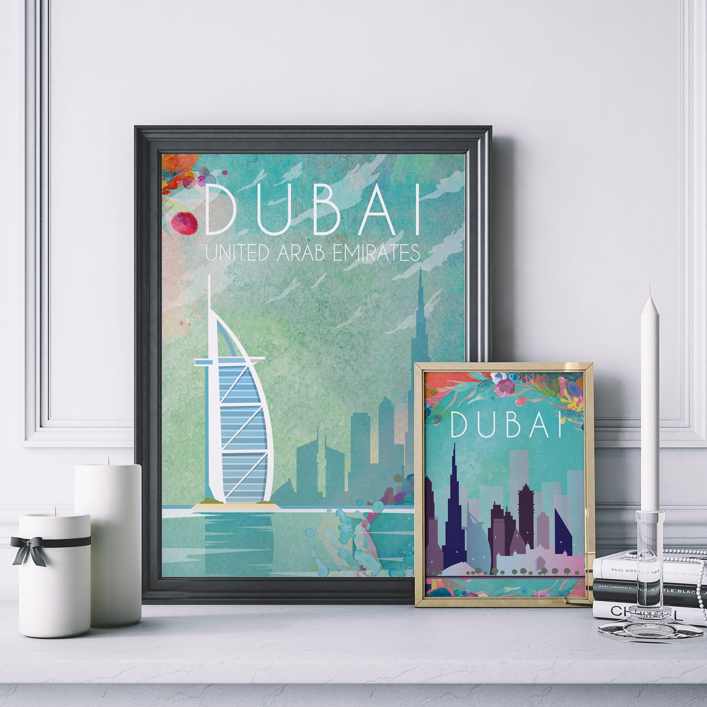 Dubai Travel Poster Etsy