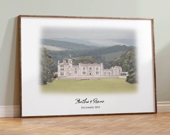 Leighton Hall Estate, Lancashire, Wedding Venue Portrait